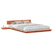 vidaXL Lovos rėmas Ruda 150 x 200 cm Medis