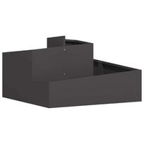 vidaXL Sodo vazonas Juoda 80 x 80 x 50 cm Šaltai valcuotas plienas