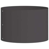 vidaXL Vazonų žiedas Juoda 30 x 30 x 20 cm Šaltai valcuotas plienas