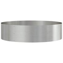 vidaXL Vazonų žiedas Sidabro 80 x 80 x 20 cm Nerūdijantis Plienas