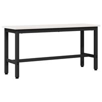 vidaXL Valgomojo suolas Balta 100 x 32,5 x 49 cm Masyvi pušies mediena