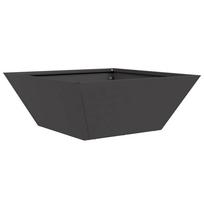 vidaXL Sodo vazonas Juoda 40 x 40 x 15 cm Šaltai valcuotas plienas