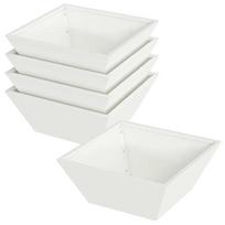 vidaXL Sodo vazonas 5 vnt. Balta 40 x 40 x 15 cm