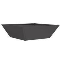 vidaXL Sodo vazonas Juoda 50 x 50 x 15 cm Šaltai valcuotas plienas