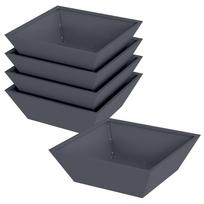 vidaXL Sodo vazonas 5 vnt. Antracito 50 x 50 x 15 cm