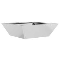 vidaXL Sodo vazonas Sidabrinė 50 x 50 x 15 cm Galvanizuotas plienas