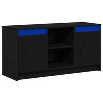 vidaXL TV vienetai 100 x 34 x 50 cm Juoda Apdirbta mediena