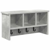 vidaXL Prikabinamas paltas Sieninis Betono pilka 50 x 16 x 26 cm