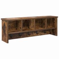 vidaXL Prikabinamas paltas Sieninis Rūkyta ąžuolas 75 x 16 x 26 cm