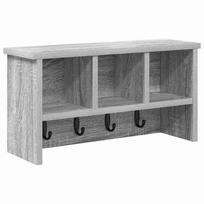 vidaXL Prikabinamas paltas Sieninis Pilkas Sonoma 50 x 16 x 26 cm