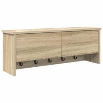 vidaXL Prikabinamas paltas Sieninis Sonoma ąžuolas 80 x 20 x 30 cm