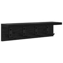 vidaXL Prikabinamas paltas Sieninis Juodas ąžuolas 40 x 10,5 x 10,5 cm