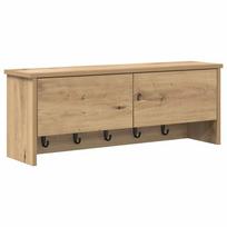 vidaXL Prikabinamas paltas Sieninis Amatininkų ąžuolas 80 x 20 x 30 cm