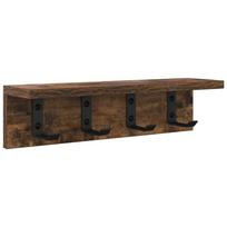 vidaXL Prikabinamas paltas Sieninis Rūkyta ąžuolas 40 x 10,5 x 10,5 cm