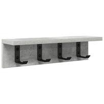 vidaXL Prikabinamas paltas Sieninis Betono pilka 40 x 10,5 x 10,5 cm