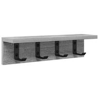 vidaXL Prikabinamas paltas Sieninis Pilkas Sonoma 40 x 10,5 x 10,5 cm