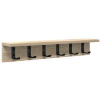 vidaXL Prikabinamas paltas Sieninis Sonoma ąžuolas 60 x 10,5 x 10,5 cm
