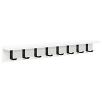 vidaXL Prikabinamas paltas Sieninis Balta 80 x 10,5 x 10,5 cm
