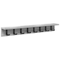 vidaXL Prikabinamas paltas Sieninis Pilkas Sonoma 80 x 10,5 x 10,5 cm