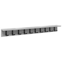 vidaXL Prikabinamas paltas Sieninis Pilkas Sonoma 100 x 10,5 x 10,5 cm