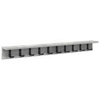 vidaXL Prikabinamas paltas Sieninis Betono pilka 100 x 10,5 x 10,5 cm