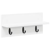 vidaXL Prikabinamas paltas Sieninis Balta 40 x 10,5 x 18 cm