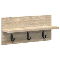 vidaXL Prikabinamas paltas Sieninis Sonoma ąžuolas 40 x 10,5 x 18 cm