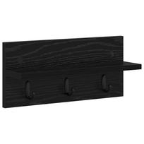 vidaXL Prikabinamas paltas Sieninis Juodas ąžuolas 40 x 10,5 x 18 cm