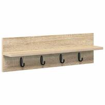 vidaXL Prikabinamas paltas Sieninis Sonoma ąžuolas 60 x 10,5 x 18 cm