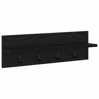 vidaXL Prikabinamas paltas Sieninis Juodas ąžuolas 60 x 10,5 x 18 cm