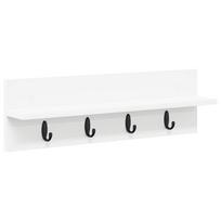 vidaXL Prikabinamas paltas Sieninis Balta 60 x 10,5 x 18 cm