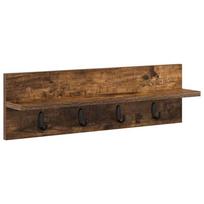 vidaXL Prikabinamas paltas Sieninis Rūkyta ąžuolas 60 x 10,5 x 18 cm