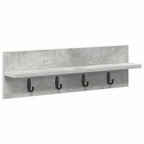 vidaXL Prikabinamas paltas Sieninis Betono pilka 60 x 10,5 x 18 cm