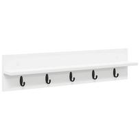 vidaXL Prikabinamas paltas Sieninis Balta 80 x 10,5 x 18 cm