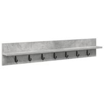 vidaXL Prikabinamas paltas Sieninis Betono pilka 100 x 10,5 x 18 cm