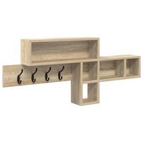 vidaXL Prikabinamas paltas Sieninis Sonoma ąžuolas 100 x 12 x 43,5 cm
