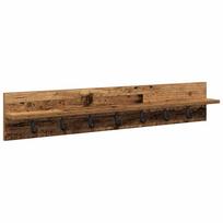 vidaXL Prikabinamas paltas Sieninis Senas medis 100 x 10,5 x 18 cm