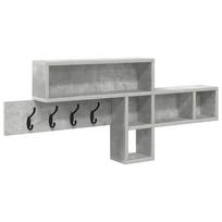 vidaXL Prikabinamas paltas Sieninis Betono pilka 100 x 12 x 43,5 cm