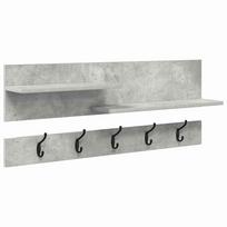 vidaXL Prikabinamas paltas Sieninis Betono pilka 90 x 15 x 36 cm