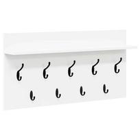 vidaXL Prikabinamas paltas Sieninis Balta 80 x 40 x 12 cm