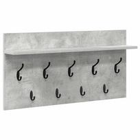 vidaXL Prikabinamas paltas Sieninis Betono pilka 80 x 40 x 12 cm