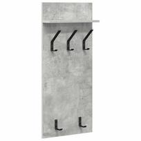 vidaXL Prikabinamas paltas Sieninis Betono pilka 40 x 10 x 90 cm