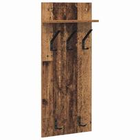vidaXL Prikabinamas paltas Sieninis Senas medis 40 x 10 x 90 cm