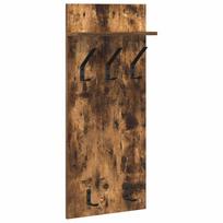 vidaXL Prikabinamas paltas Sieninis Rūkyta ąžuolas 40 x 10 x 90 cm
