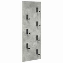 vidaXL Prikabinamas paltas Sieninis Betono pilka 30 x 1,5 x 80 cm