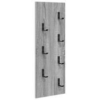 vidaXL Prikabinamas paltas Sieninis Pilkas Sonoma 30 x 1,5 x 80 cm