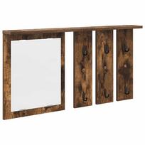 vidaXL Prikabinamas paltas Sieninis Dūminio ąžuolo 85 x 10 x 45 cm