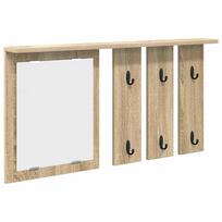 vidaXL Prikabinamas paltas Sieninis Sonoma ąžuolas 85 x 10 x 45 cm