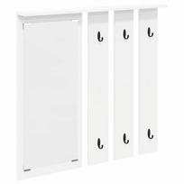 vidaXL Prikabinamas paltas Sieninis Balta 84 x 10 x 80 cm