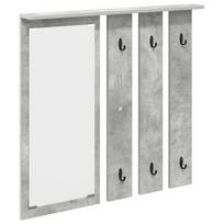 vidaXL Prikabinamas paltas Sieninis Betono pilka 84 x 10 x 80 cm